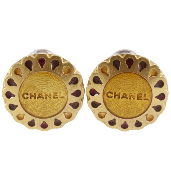 CHANEL Gold Earrings - Picture 1 of 6